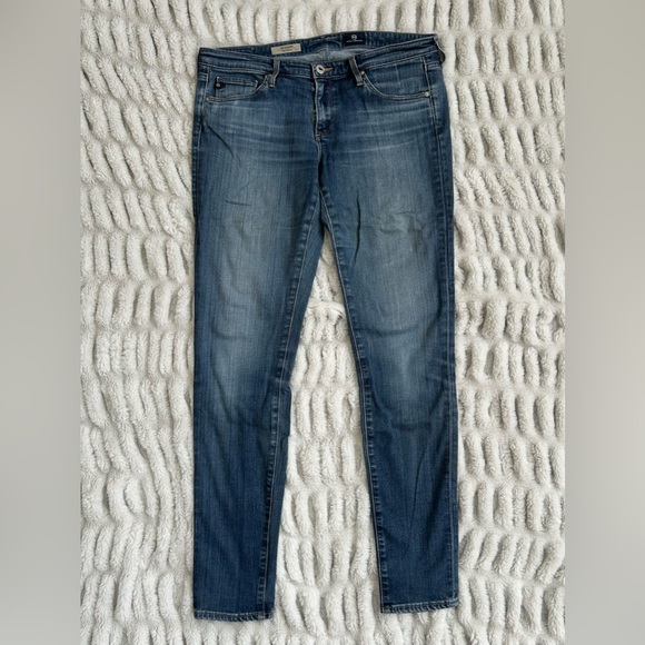 Ag Adriano Goldschmied Denim - AG Adriano Goldshmied Legging Skinny Ankle Jeans in Blue Stretch Denim 29